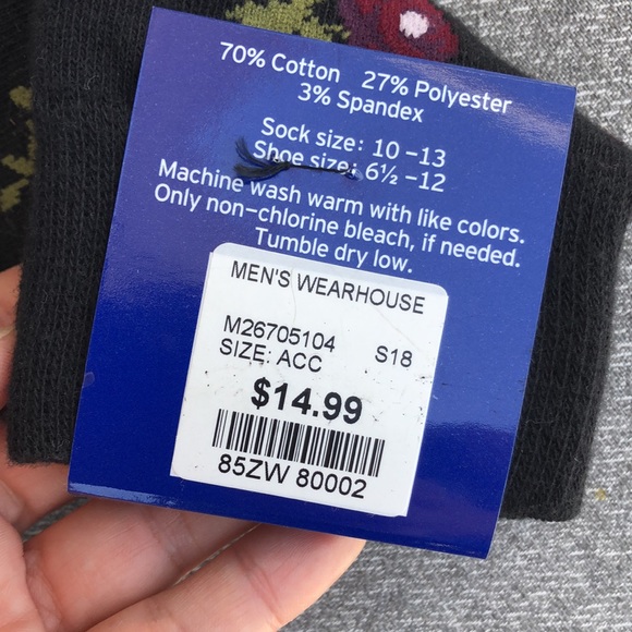 NWT! - MEN’S WEARHOUSE - 2-Pair of Dress Socks - Picture 4 of 4